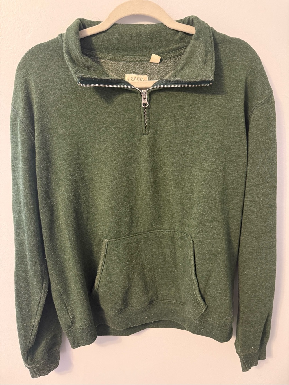 League Women’s Olive Green Half-Zip Pullover